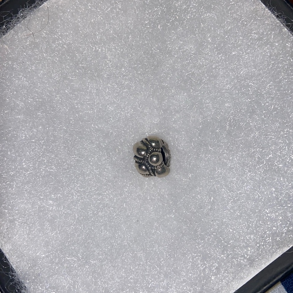 Authentic Pandora Sterling Silver bubble rope charm
